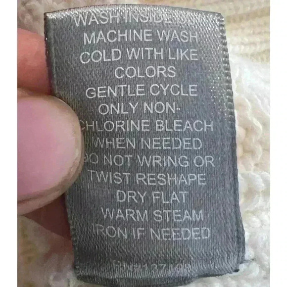 VTG Cotton Wool blend Marled Essentials Sweater Cable Knit Medium - Picture 7 of 10